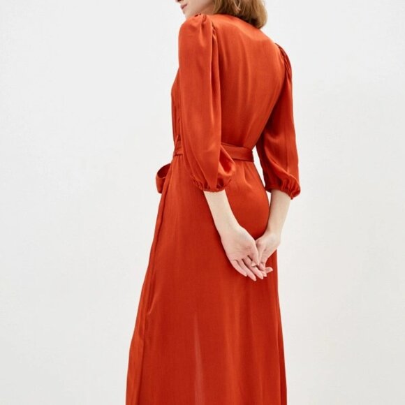 Dress Belted_Long 3/4 Sleeve_NWoT_Mango_Size 6/8/M - Picture 7 of 8